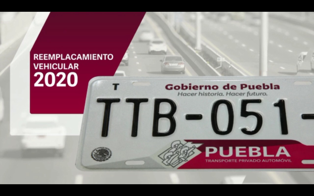 Inició Gobierno de Puebla entrega de nuevas placas