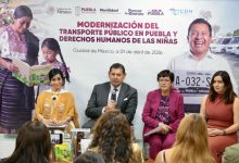 Nuevas unidades de transporte público modelo 2026 en Puebla durante el programa de modernización.