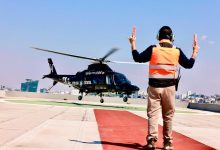 Gobernador Alejandro Armenta supervisa operativo de seguridad Semana Santa 2026 en Puebla desde helicóptero con elementos de la Guardia Nacional.