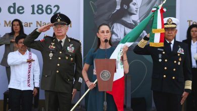 Sheinbaum en Puebla: "Ninguna potencia nos dirá cómo gobernarnos"