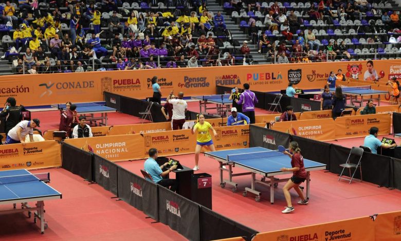 Impulsa Puebla al tenis de mesa nacional; Olimpiada Nacional es semillero de talentos internacionales: Marcos Madrid