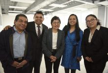 La rectora Lilia Cedillo en recorrido