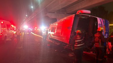 Volcadura en la autopista deja lesionados