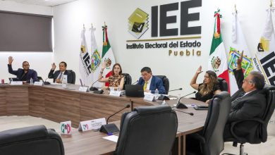 Sesión del Consejo General del Instituto Electoral del Estado de Puebla para aprobar acuerdos rumbo al proceso electoral 2026-2027