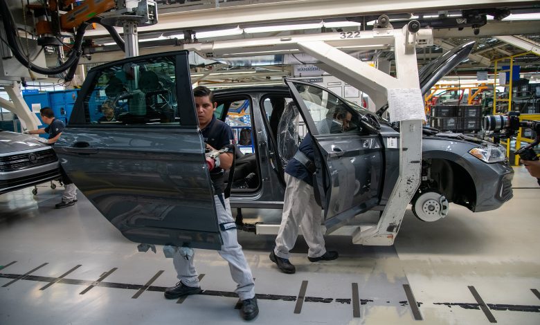 Interior de la planta Volkswagen de México en Cuautlancingo, Puebla